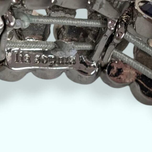 NWT Lia Sophia Blue Evaporate Stretch Bracelet - Picture 4 of 6